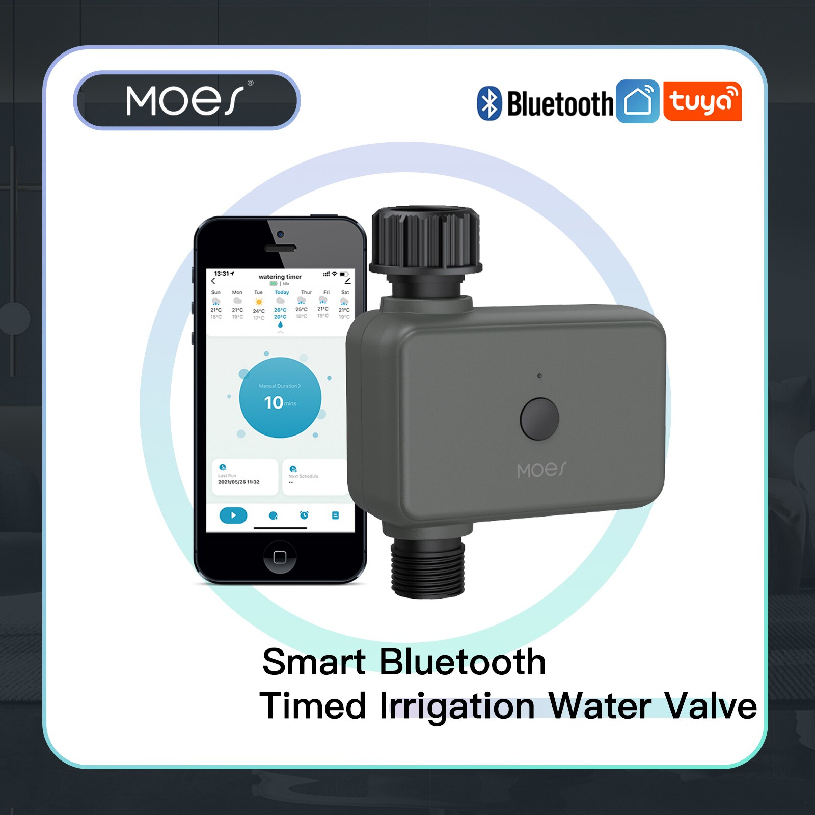 Smart Garden Water - Moes 스마트 Tuya 블루투스 워터 타이머