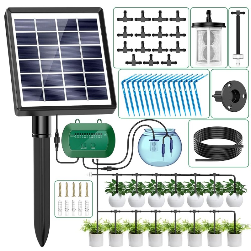 Smart Garden Water - 냄비 식물을위한 내장 1800mAh 배터리 관개