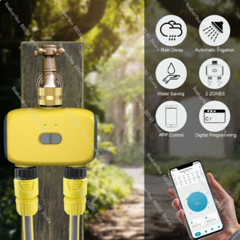 듀얼 아울렛 스마트 앱 관개 타이머, 정원 잔디밭용 자 - Smart Garden Model 리뷰 및 가격