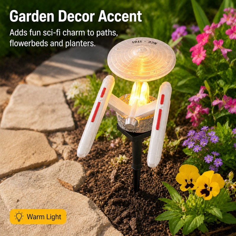 스타 트렉 USS 엔터프라이즈 솔라 가든 스테이크 라이 - Smart Garden Light Camera 리뷰 및 가격