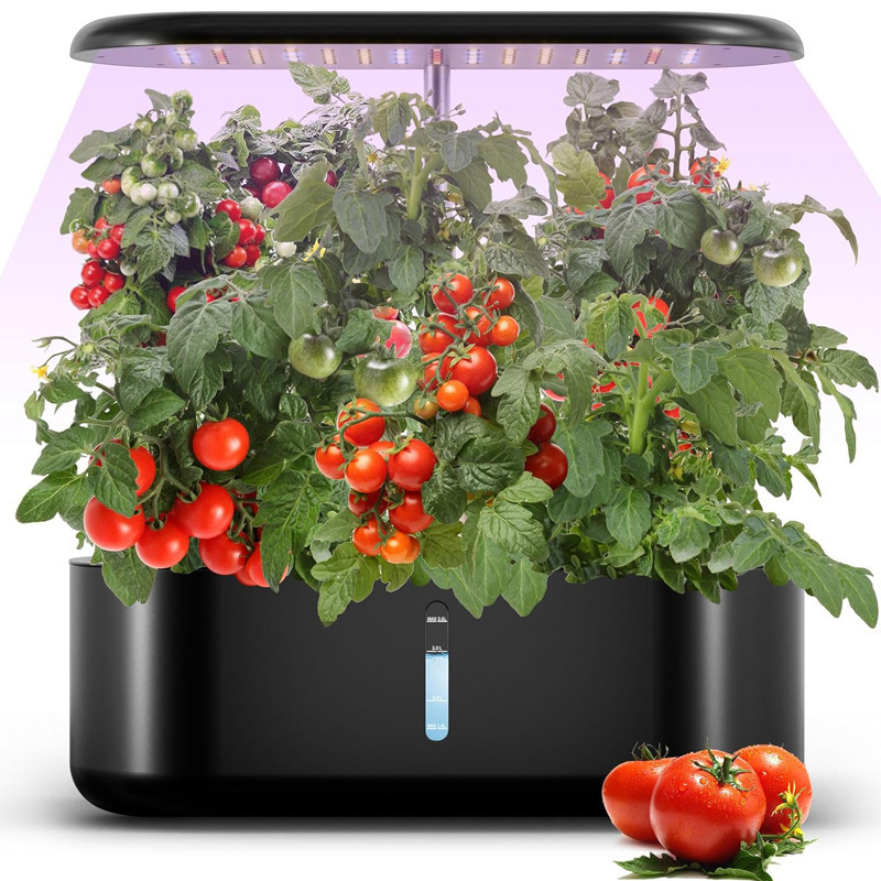 터치 컨트롤 스마트 10포드 가든 수경 재배 키트 높이 - Smart Garden Nursery 리뷰 및 가격