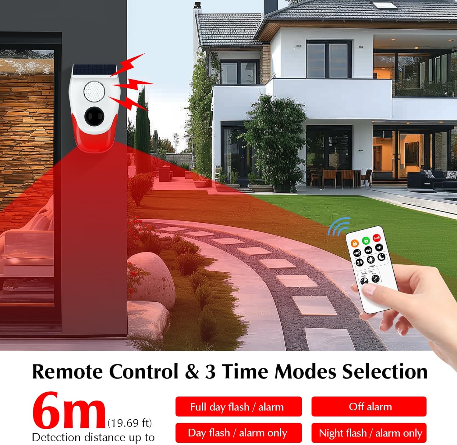 태양광 모션 센서 야외 경보, 조정 가능한 감도 모션  - Smart Garden Light Camera 리뷰 및 가격