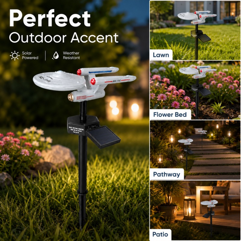 스타 트렉 USS 엔터프라이즈 솔라 가든 스테이크 라이 - Smart Garden Light Camera 리뷰 및 가격