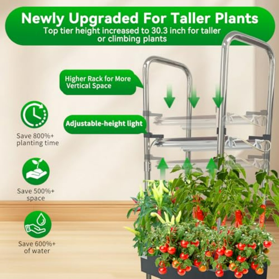 실내 수경재배 시스템: 스마트 풀스펙트럼 조명, 자동  - Smart Garden Water 리뷰 및 가격