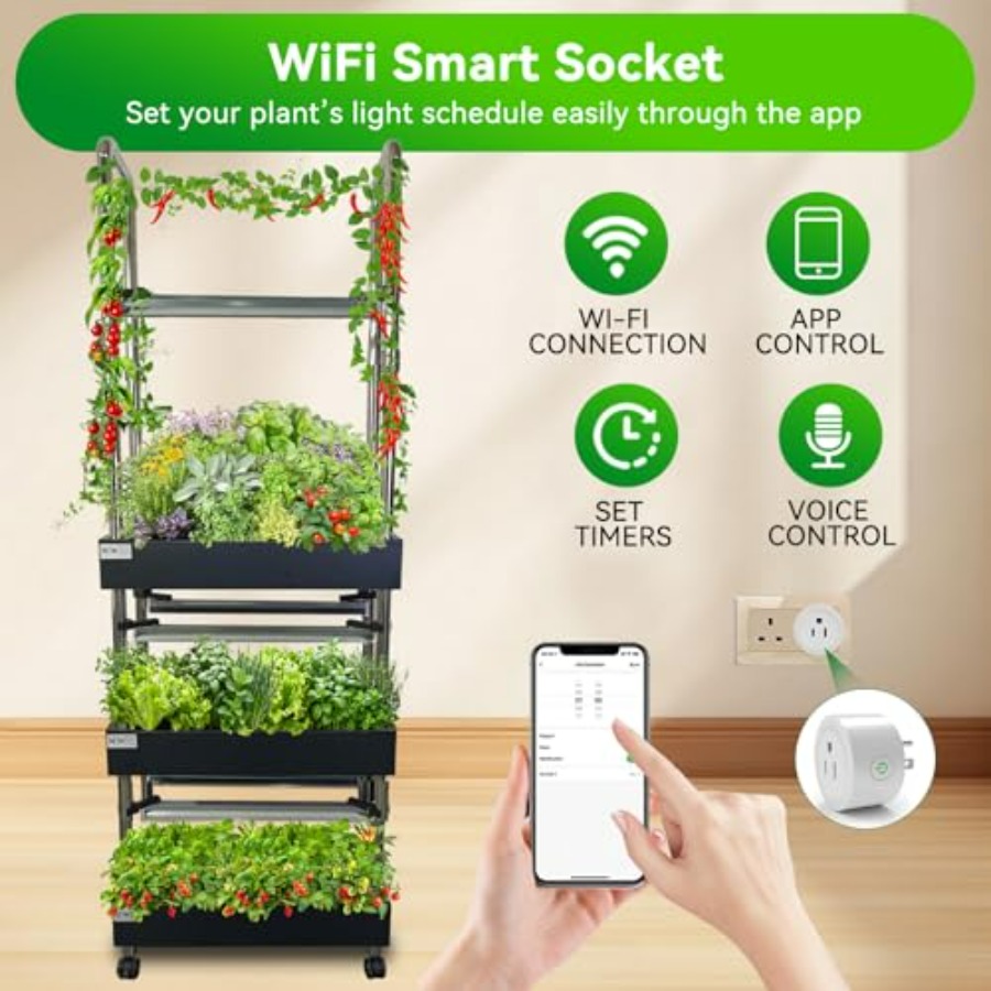 실내 수경재배 시스템: 스마트 풀스펙트럼 조명, 자동  - Smart Garden Water 리뷰 및 가격