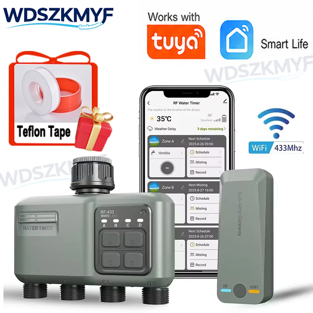 WiFi RF433 스마트 정원 스프링클러 물 타이머  - Smart Garden Nursery 리뷰 및 가격