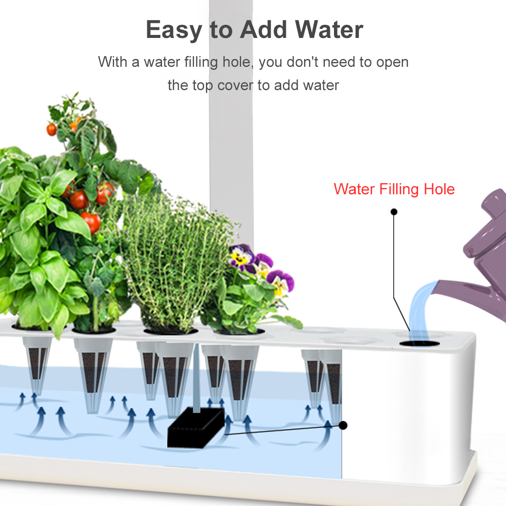 스마트 수경 재배 시스템 실내 정원 키트, 높이 조절  - Smart Garden Nursery 리뷰 및 가격